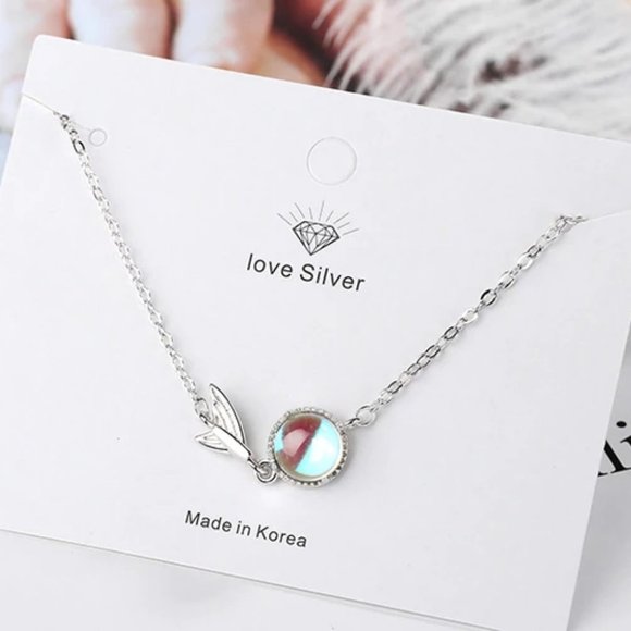 *925 Sterling Silver Moonstone Mermaid Bracelet - Picture 8 of 9